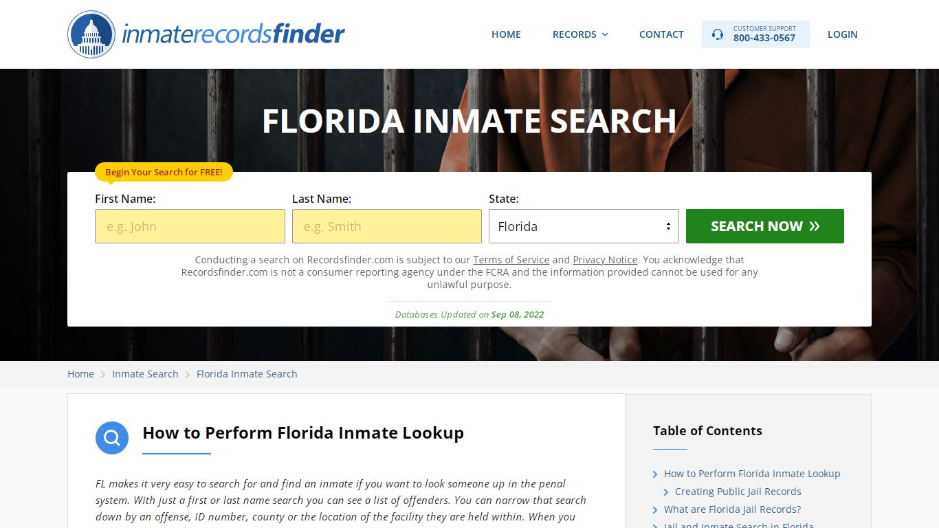 Florida Inmate Search: FL DOC & Prison Records Online - RecordsFinder